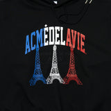 アクメドラビ(acme' de la vie)   THE EIFFEL TOWER HOODIE BLACK