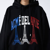 アクメドラビ(acme' de la vie)   THE EIFFEL TOWER HOODIE BLACK