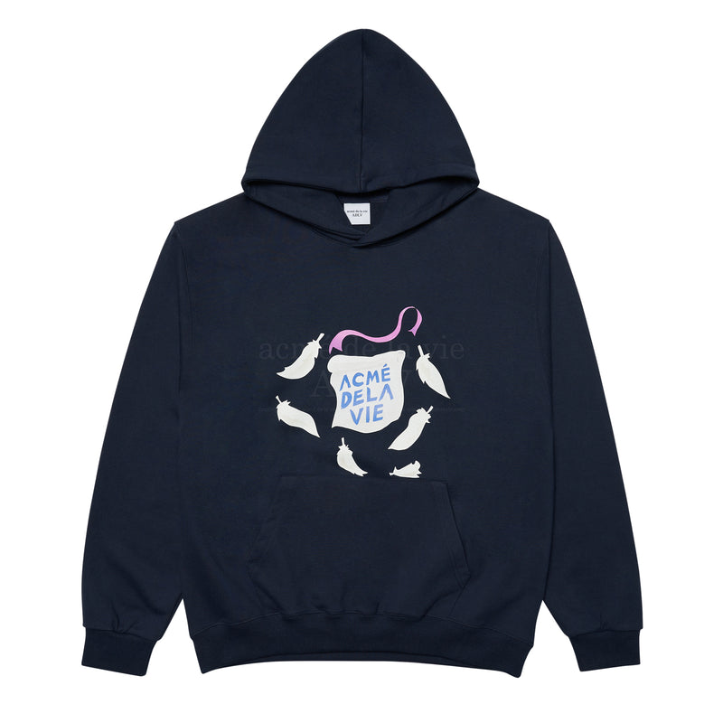 アクメドラビ(acme' de la vie)  FEATHER HOODIE NAVY