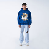 アクメドラビ(acme' de la vie) FLYING CAT HOODIE BLUE