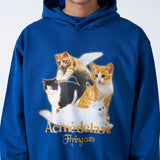 アクメドラビ(acme' de la vie) FLYING CAT HOODIE BLUE