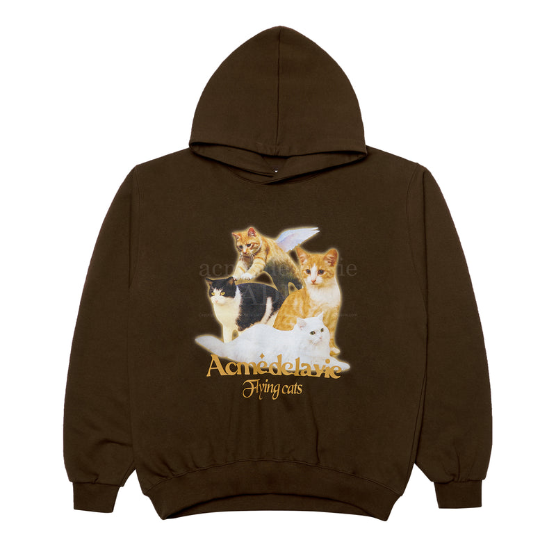 アクメドラビ(acme' de la vie) FLYING CAT HOODIE BROWN