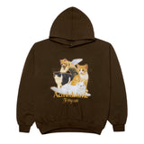 アクメドラビ(acme' de la vie) FLYING CAT HOODIE BROWN