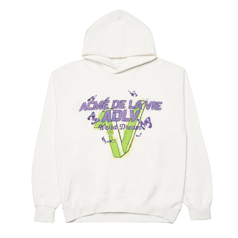 アクメドラビ(acme' de la vie) GRAFFITI BUTTERFLY HOODIE OFF-WHITE