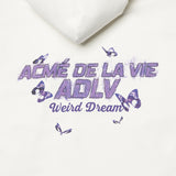 アクメドラビ(acme' de la vie) GRAFFITI BUTTERFLY HOODIE OFF-WHITE