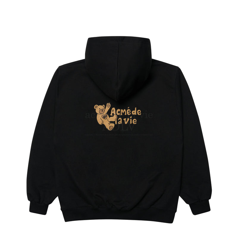 アクメドラビ(acme' de la vie)  RAINBOW BEAR HOODIE BLACK