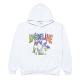 アクメドラビ(acme' de la vie)  RAINBOW UNICORN HOODIE WHITE