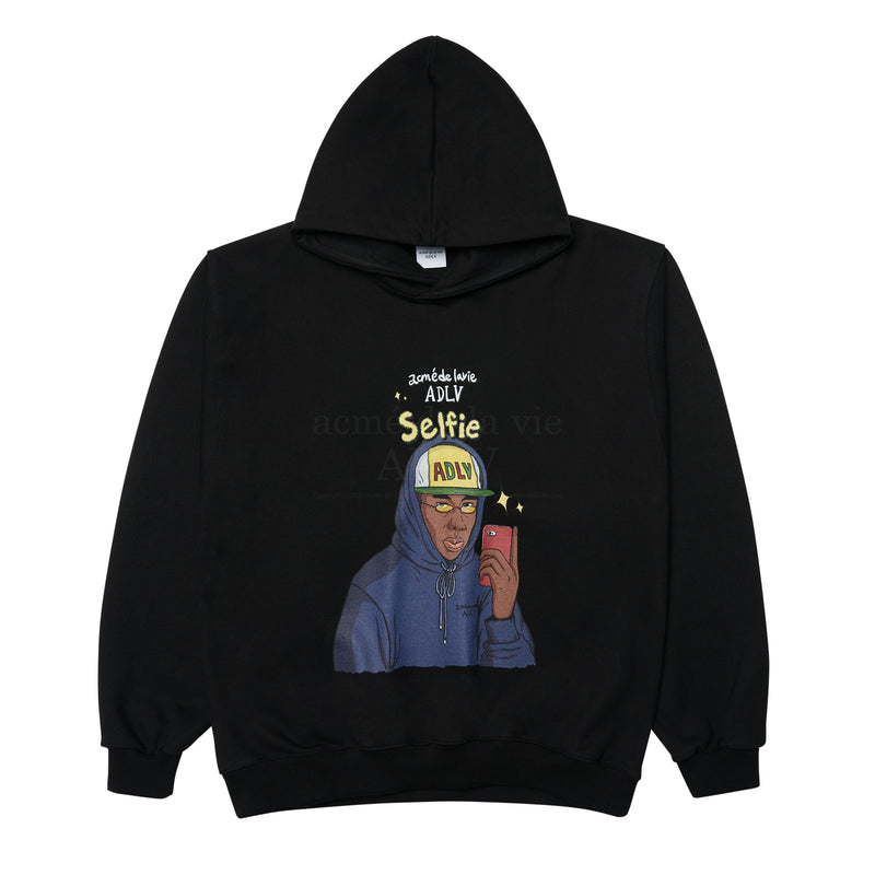 アクメドラビ(acme' de la vie)  SELFIE HOODIE BLACK