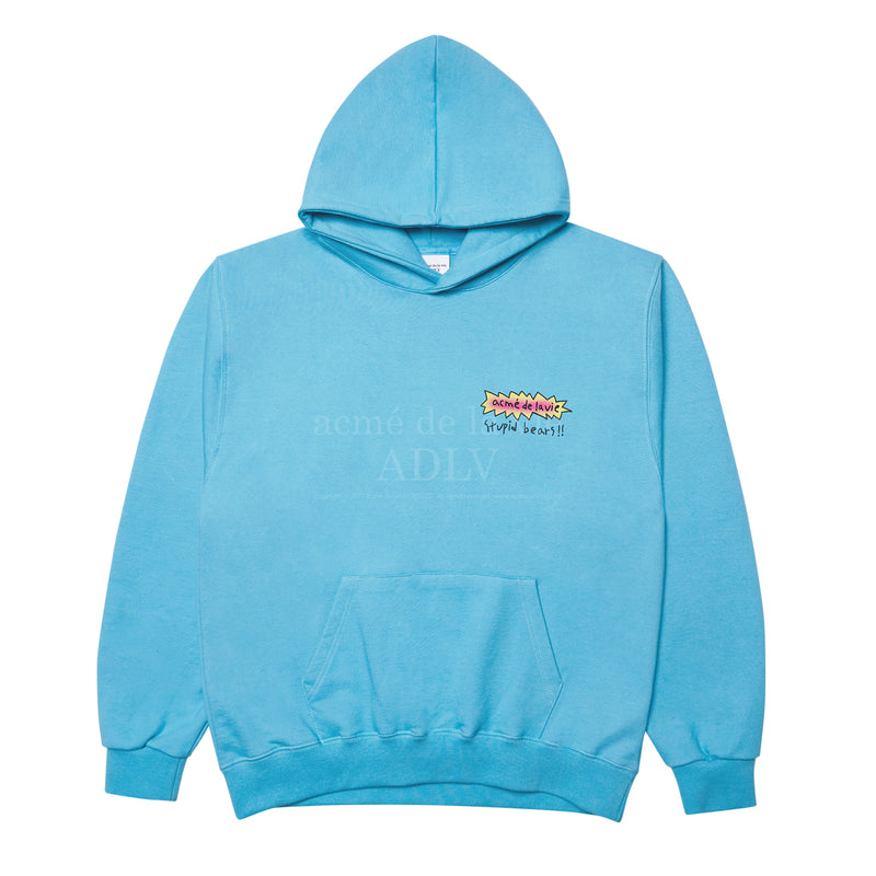 アクメドラビ(acme' de la vie)  STUPID BEAR HOODIE SKYBLUE