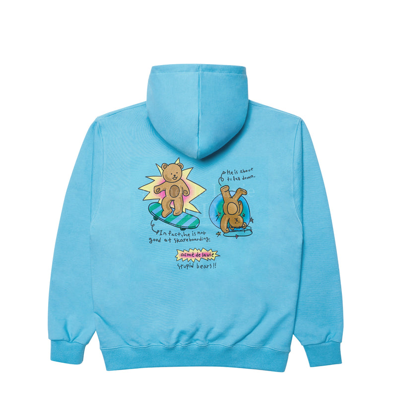 アクメドラビ(acme' de la vie)  STUPID BEAR HOODIE SKYBLUE