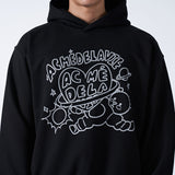 アクメドラビ(acme' de la vie) SPACEMAN TEDDY BEAR REFLECTOR HOODIE BLACK