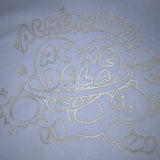 アクメドラビ(acme' de la vie) SPACEMAN TEDDY BEAR REFLECTOR HOODIE SKYBLUE