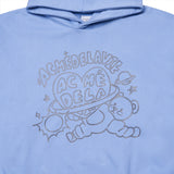アクメドラビ(acme' de la vie) SPACEMAN TEDDY BEAR REFLECTOR HOODIE SKYBLUE