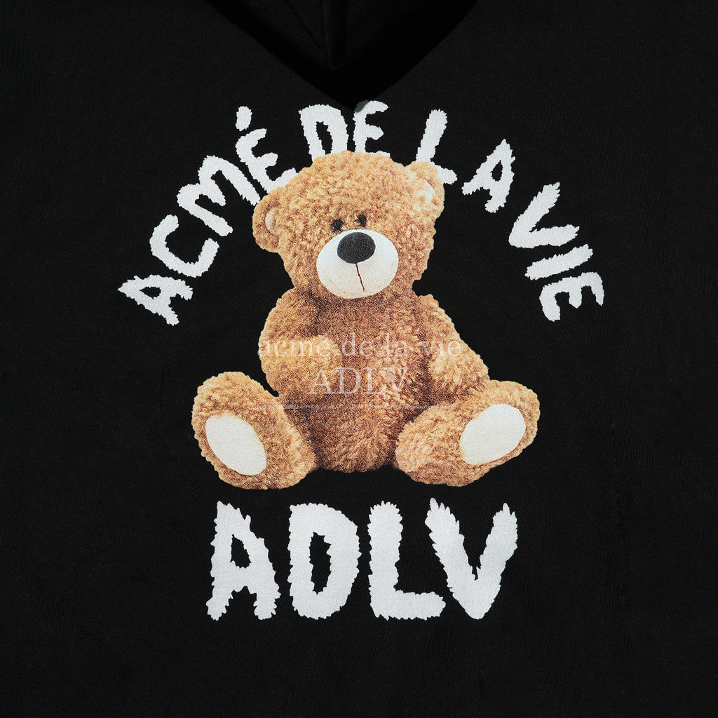 アクメドラビ(acme' de la vie)  TEDDY BEAR (BEAR DOLL) HOODIE BLACK