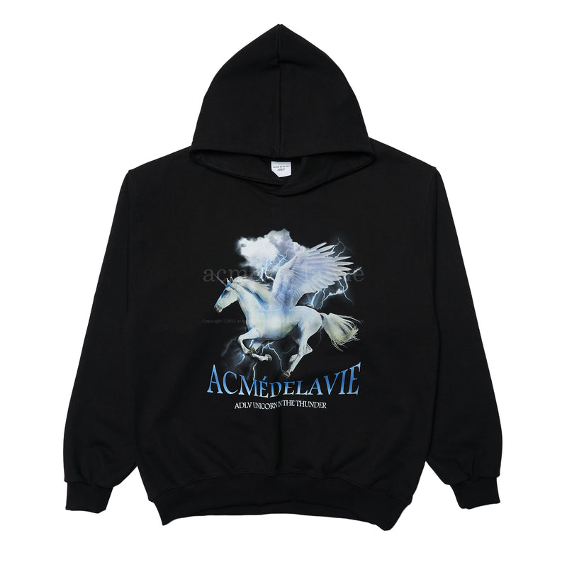 アクメドラビ(acme' de la vie)  THUNDER UNICORN HOODIE BLACK