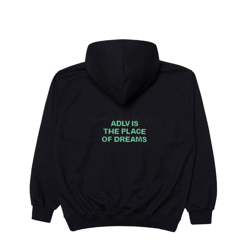 アクメドラビ(acme' de la vie) UNICORN CLAY HOODIE BLACK