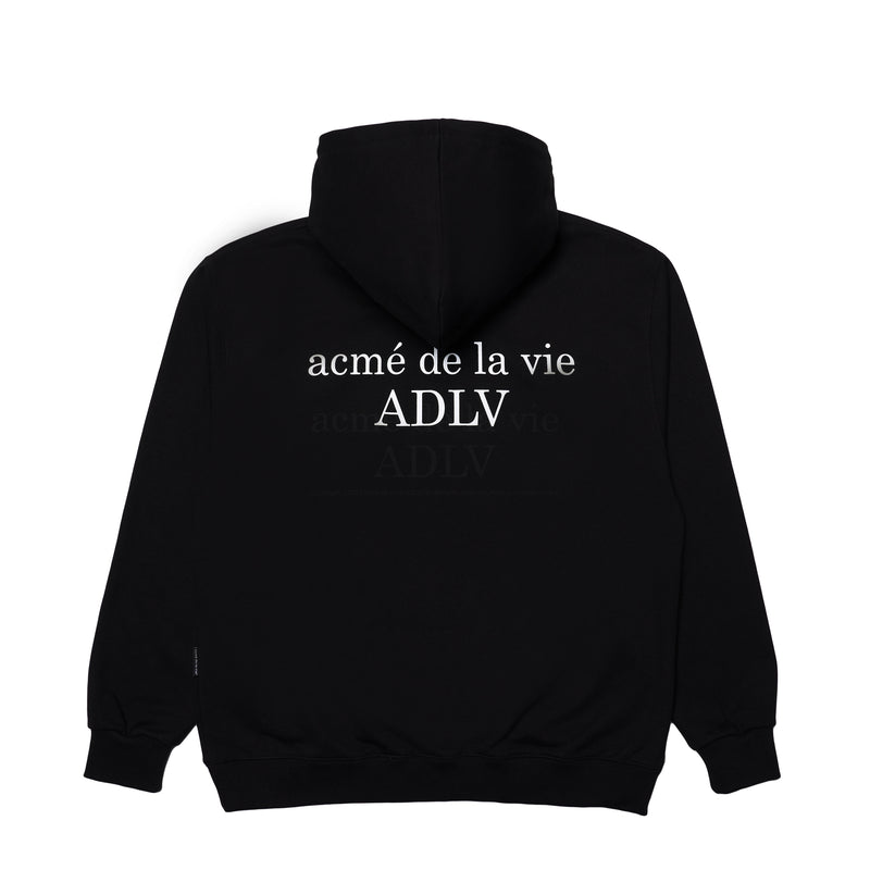 アクメドラビ(acme' de la vie)   ADLV BABY FACE HOODIE BLACK GREY TEDDYBEAR