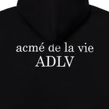 アクメドラビ(acme' de la vie)   ADLV BABY FACE HOODIE BLACK GREY TEDDYBEAR