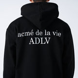 アクメドラビ(acme' de la vie)   ADLV BABY FACE HOODIE BLACK GREY TEDDYBEAR