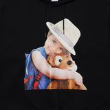 アクメドラビ(acme' de la vie)   ADLV BABY FACE HOODIE BLACK SCHOOL BAG