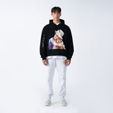 アクメドラビ(acme' de la vie)   ADLV BABY FACE HOODIE BLACK SCHOOL BAG