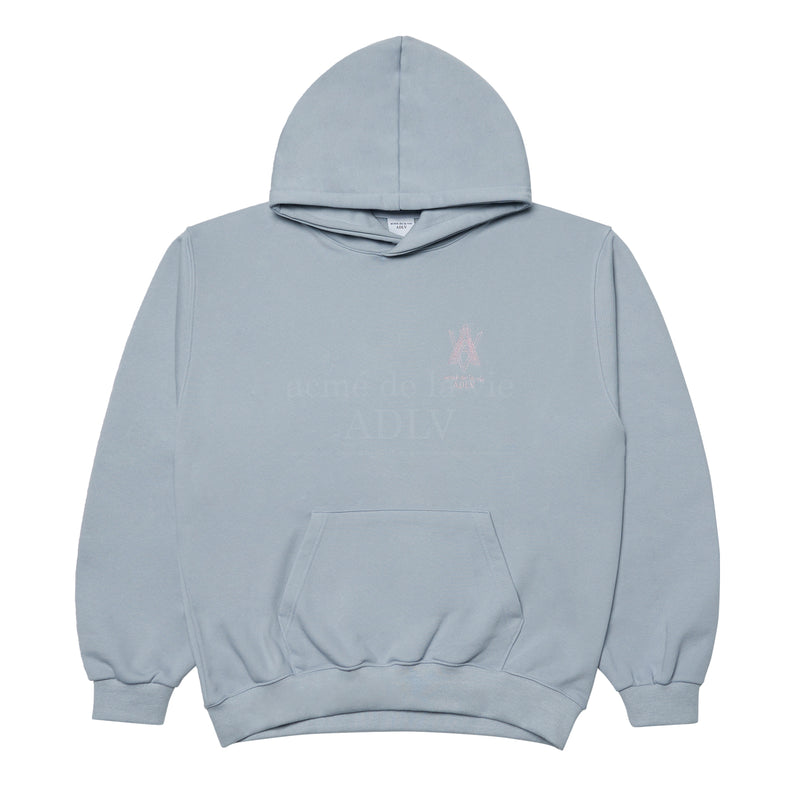 アクメドラビ(acme' de la vie) AV COLOR EMBOIDERY LOGO HOODIE LIGHT GREY
