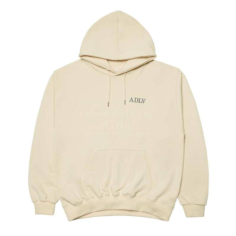アクメドラビ(acme' de la vie) BASIC LOGO TUFT EMBROIDERY HOODIE BEIGE