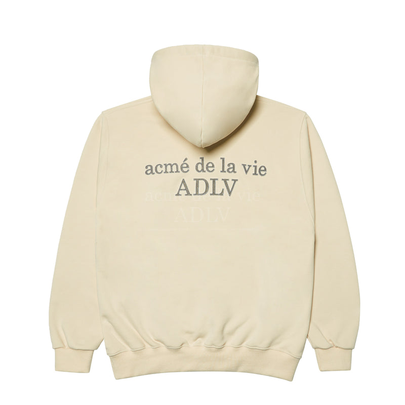 アクメドラビ(acme' de la vie) BASIC LOGO TUFT EMBROIDERY HOODIE BEIGE