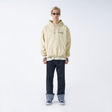 アクメドラビ(acme' de la vie) BASIC LOGO TUFT EMBROIDERY HOODIE BEIGE