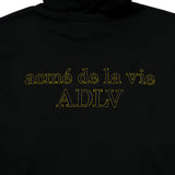 アクメドラビ(acme' de la vie) BASIC LOGO TUFT EMBROIDERY HOODIE BLACK
