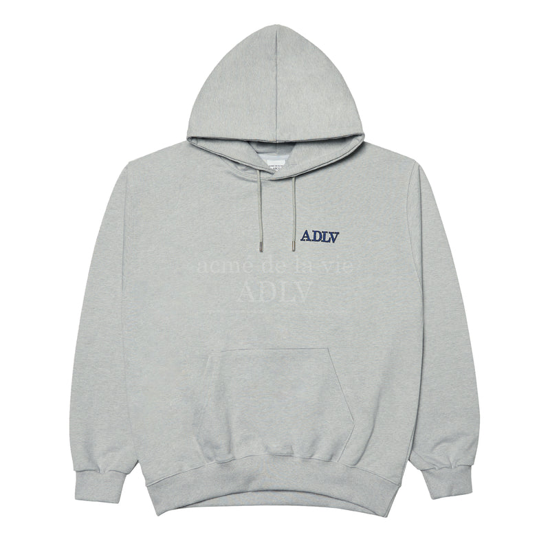アクメドラビ(acme' de la vie) BASIC LOGO TUFT EMBROIDERY HOODIE MELANGE