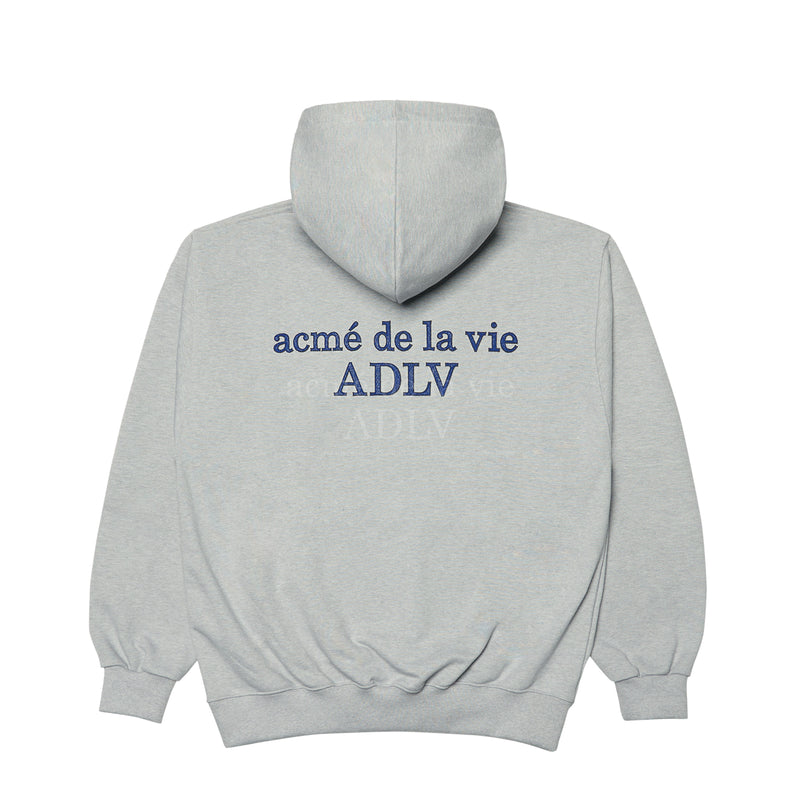 アクメドラビ(acme' de la vie) BASIC LOGO TUFT EMBROIDERY HOODIE MELANGE
