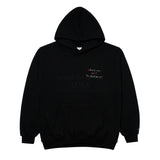 アクメドラビ(acme' de la vie) COLORFUL EMBROIDERY HOODIE BLACK