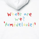 アクメドラビ(acme' de la vie) COLORFUL EMBROIDERY HOODIE WHITE