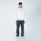 アクメドラビ(acme' de la vie) COLORFUL EMBROIDERY HOODIE WHITE