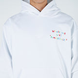 アクメドラビ(acme' de la vie) COLORFUL EMBROIDERY HOODIE WHITE