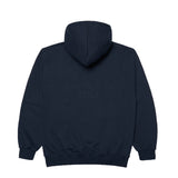 アクメドラビ(acme' de la vie) CHECK LOGO HOODIE NAVY