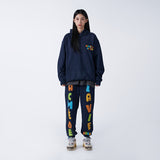 アクメドラビ(acme' de la vie) CHECK LOGO SWEAT PANTS NAVY