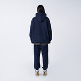 アクメドラビ(acme' de la vie) CHECK LOGO HOODIE NAVY