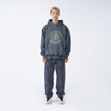 アクメドラビ(acme' de la vie) CIRCLE VINTAGE LOGO HOODIE NAVY