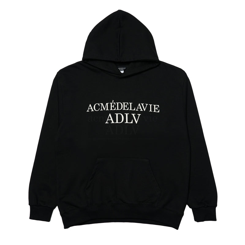 アクメドラビ(acme' de la vie) ESSENTIAL LOGO HOODIE BLACK
