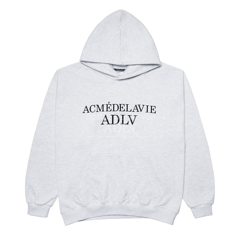 アクメドラビ(acme' de la vie)  EESSENTIAL LOGO HOODIE MELANGE