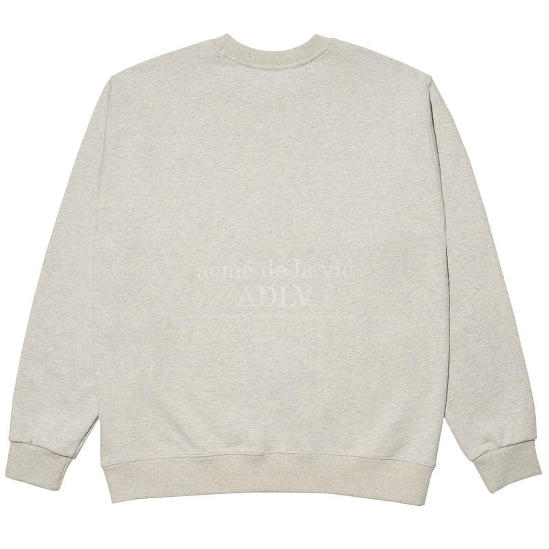 アクメドラビ(acme' de la vie)   ESSENTIAL LOGO SWEATSHIRT OATMEAL