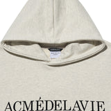 アクメドラビ(acme' de la vie)  EESSENTIAL LOGO HOODIE OATMEAL