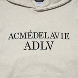 アクメドラビ(acme' de la vie)  EESSENTIAL LOGO HOODIE OATMEAL