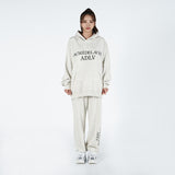 アクメドラビ(acme' de la vie) ESSENTIAL LOGO HOODIE OATMEAL