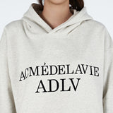 アクメドラビ(acme' de la vie) ESSENTIAL LOGO HOODIE OATMEAL