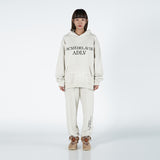 アクメドラビ(acme' de la vie) ESSENTIAL LOGO HOODIE OATMEAL