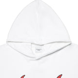 アクメドラビ(acme' de la vie)  FIRE LOGO HOODIE WHITE