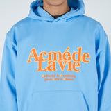 アクメドラビ(acme' de la vie) POINT LOGO HOODIE SKYBLUE